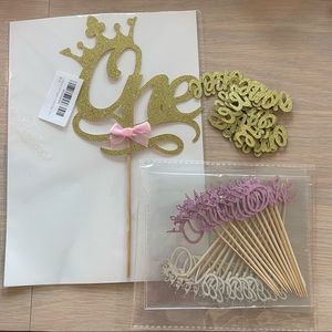 “One” Princess party supplies